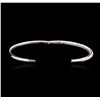 Image 2 : 18KT White Gold 1.06ctw Diamond Bangle Bracelet