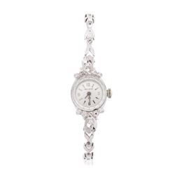 Bulova 14KT White Gold 0.15ctw Diamond Ladies Watch