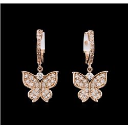 0.73ct Diamond Earrings - 14KT Rose Gold