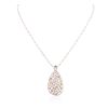 Image 2 : 14KT Two-Tone Gold 1.61ctw Diamond Pendant With Chain