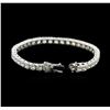 Image 3 : 18KT White Gold 14.97ctw Diamond Tennis Bracelet