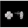 Image 2 : 2.13ctw Diamond Earrings - 18KT White Gold