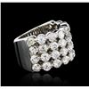 Image 1 : 14KT White Gold 3.16ctw Diamond Ring