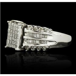 14KT White Gold 1.05ctw Diamond Ring