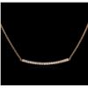 Image 2 : 0.84ctw Diamond Necklace - 14KT Rose Gold