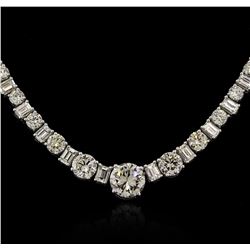 32.76ctw Diamond Necklace - 18KT White Gold