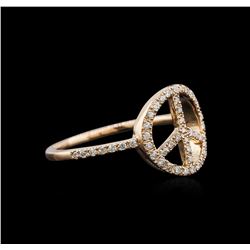 14KT Rose Gold 0.25ctw Diamond Ring