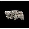 Image 2 : 14KT White Gold 0.50ctw Diamond Ring
