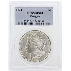 1921 PCGS MS64 Morgan Silver Dollar