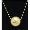 Image 4 : 1.25ctw Diamond Pendant With Chain - 18KT Yellow Gold