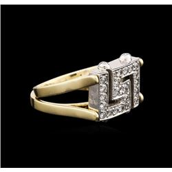 14KT Two-Tone Gold 0.90ctw Diamond Ring