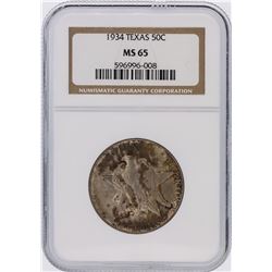 1934 NGC Graded MS65 Texas Half Dollar Silver Coin