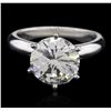 Image 1 : GIA Cert 3.03ct VVS-1 Diamond Solitaire Ring - Platinum