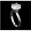 Image 3 : GIA Cert 3.03ct VVS-1 Diamond Solitaire Ring - Platinum