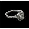 Image 1 : 14KT White Gold 1.13ctw Diamond Ring