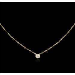 0.09ct Diamond Necklace - 14KT Yellow Gold