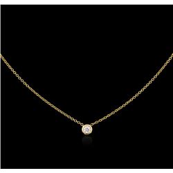 0.09ct Diamond Necklace - 14KT Yellow Gold