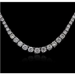 14KT White Gold 7.00ctw Diamond Necklace