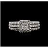 Image 2 : 1.07ctw Diamond Unity Ring - 14KT White Gold