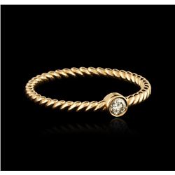 14KT Rose Gold 0.09ct Diamond Ring