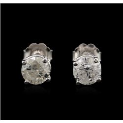 14KT White Gold 1.44ctw Diamond Stud Earrings