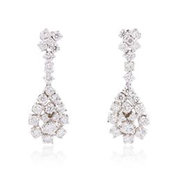 14KT White Gold 1.83ctw Diamond Earrings