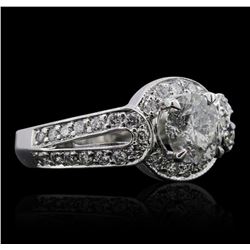 14KT White Gold 1.63ctw Diamond Ring