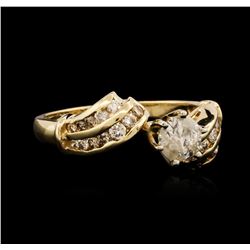 14KT Yellow Gold 0.75ctw Diamond Ring