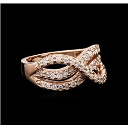 14KT Rose Gold 0.50ctw Diamond Ring