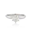 Image 2 : 14KT White Gold 1.00ct Brilliant Cut Diamond Solitaire Ring