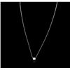 Image 2 : 14KT White Gold 0.26ct Diamond Necklace
