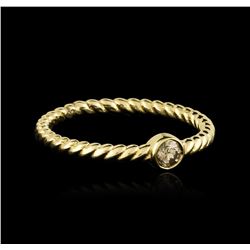 14KT Yellow Gold 0.09ct Diamond Ring