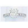 GIA Certified 1.14ctw Diamond Ring - 14KT White Gold