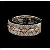 Image 1 : 14KT Two-Tone Gold 0.75ctw Diamond Ring