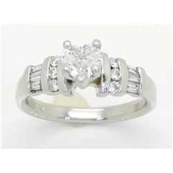 0.80ctw Diamond Ring - Platinum