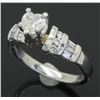 Image 3 : 0.80ctw Diamond Ring - Platinum