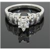 Image 4 : 0.80ctw Diamond Ring - Platinum