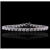 Image 1 : 14KT White Gold 5.33ctw Diamond Bracelet