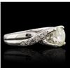 Image 1 : 14KT White Gold 1.67ctw Diamond Ring