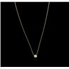 Image 2 : 14KT Yellow Gold 0.38ct Diamond Necklace