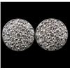 Image 2 : 14KT White Gold 1.14ctw Diamond Earrings