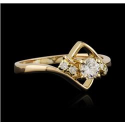 14KT Yellow Gold 0.35ctw Diamond Ring