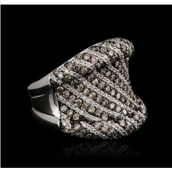 18KT White Gold 1.92ctw Brown Diamond Ring