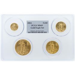 2004 PCGS MS69 American Eagle Gold Coin Set