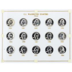 1950-1964 U.S. Washington Quarter Proof Set