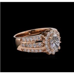 2.12ctw Diamond Ring - 14KT Rose Gold