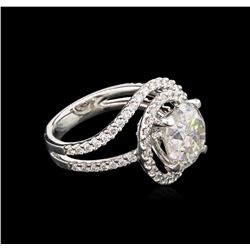 5.03ctw Diamond Ring - 18KT White Gold