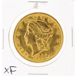 1904 $20 XF Liberty Head Double Eagle Gold Coin