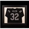 Image 1 : Marcus Allen Framed Autographed Jersey