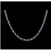 Image 2 : 14KT White Gold 37.72ctw Sapphire and Diamond Necklace